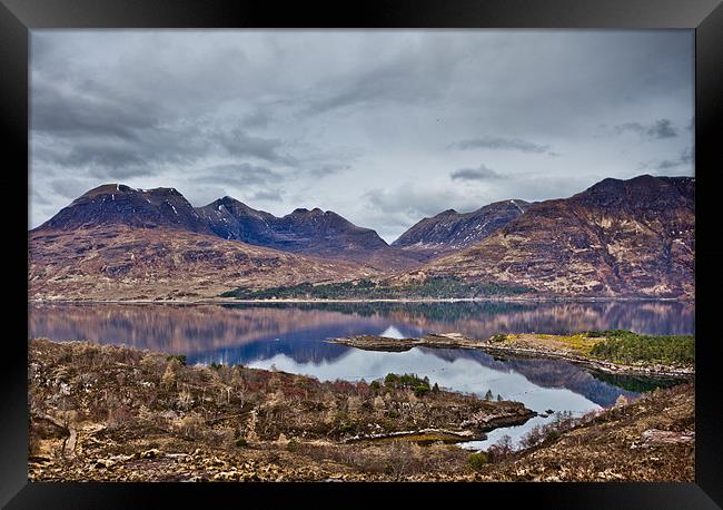 Mountains Of Torridon Scotland Framed Print by Derek Beattie