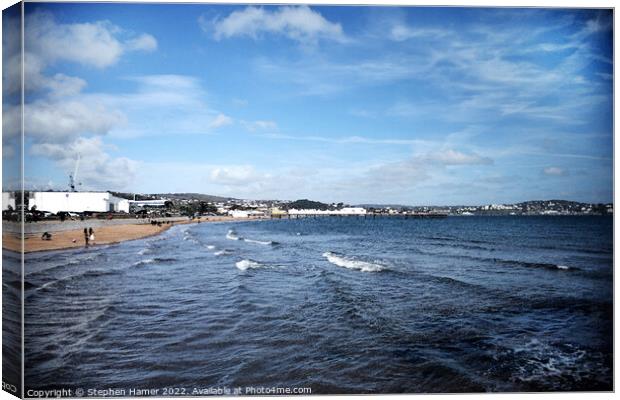 The Majestic Paignton Seafront Canvas Print by Stephen Hamer