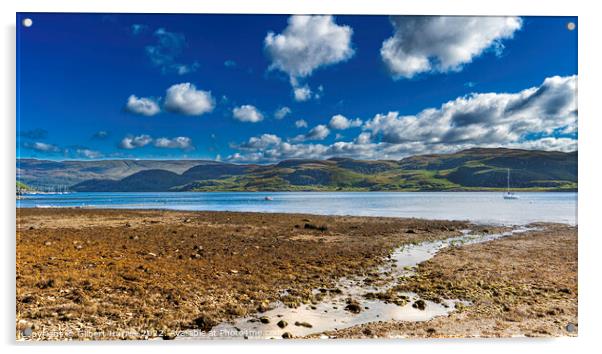 Scottish Tranquillity: Loch Ruel's Splendour Acrylic by Gilbert Hurree
