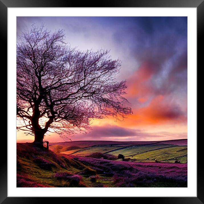 The Lone Tree of The Yorkshire Dales Framed Mounted Print by Adam Kelly