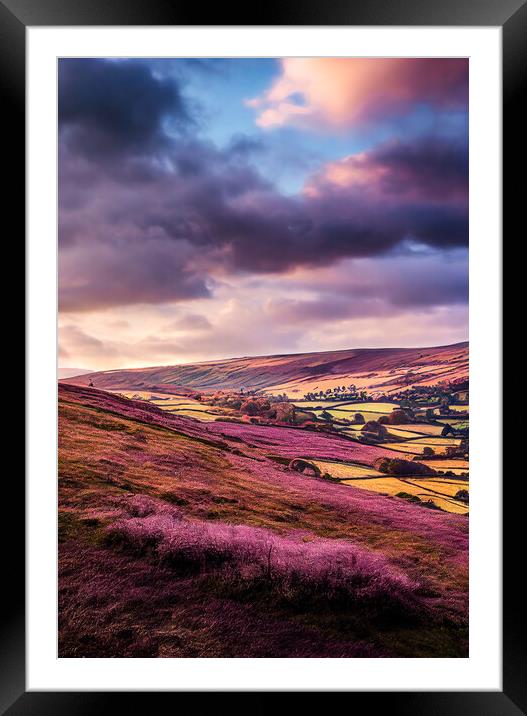 Dramatic Sky Over The Yorkshire Dales Framed Mounted Print by Adam Kelly