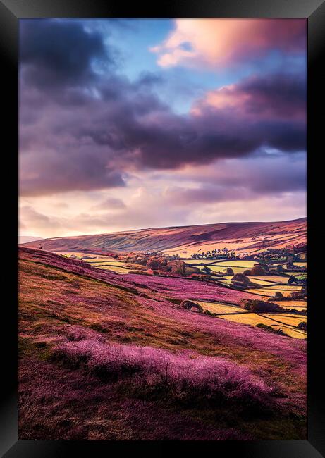 Dramatic Sky Over The Yorkshire Dales Framed Print by Adam Kelly
