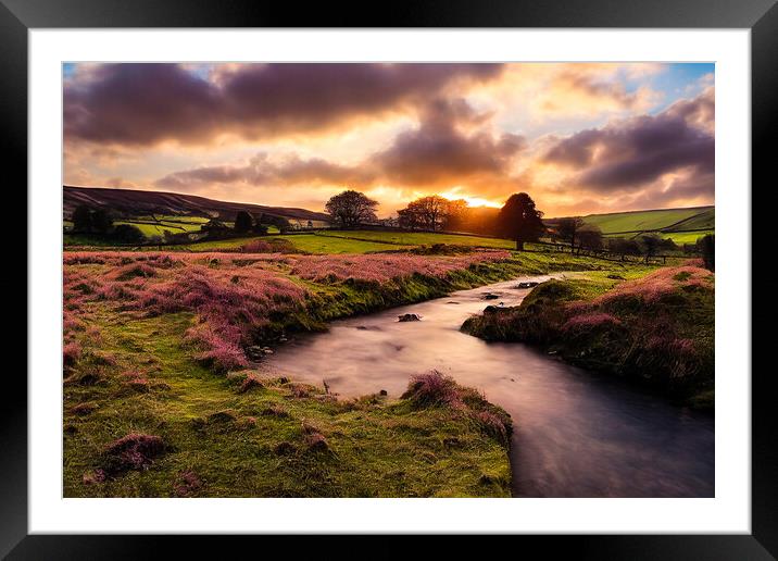 The Creek of The Yorkshire Dales Framed Mounted Print by Adam Kelly