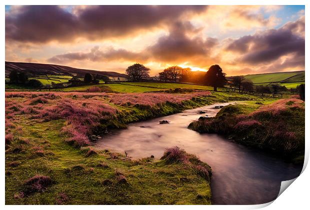 The Creek of The Yorkshire Dales Print by Adam Kelly