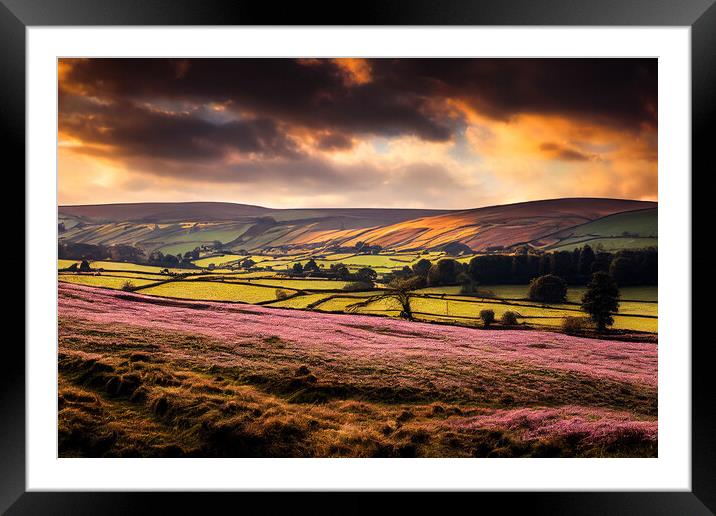 Dark Clouds Over The Yorkshire Dales Framed Mounted Print by Adam Kelly