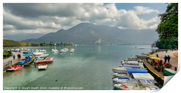 Lake Annecy, France Print by Stuart Wyatt