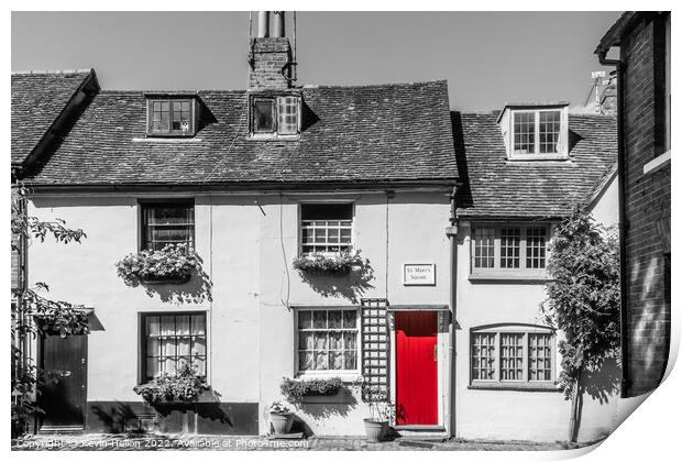 St Mary's Square, Aylesbury, Buckinghamshire, England Print by Kevin Hellon