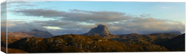 Suilven Panorama Canvas Print by Anthony McGeever
