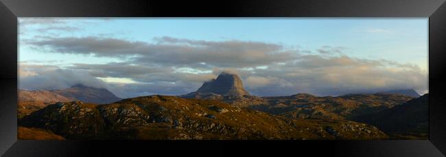Suilven Panorama Framed Print by Anthony McGeever