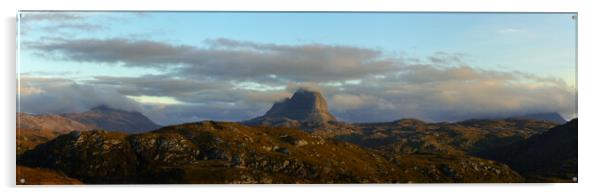 Suilven Panorama Acrylic by Anthony McGeever