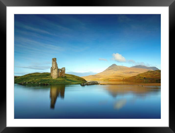 Ardvreck Castle Scotland Framed Mounted Print by Anthony McGeever