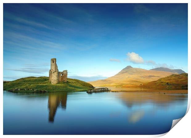 Ardvreck Castle Scotland Print by Anthony McGeever