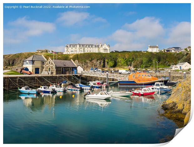 Portpatrick Harbour Dumfries and Galloway Print by Pearl Bucknall