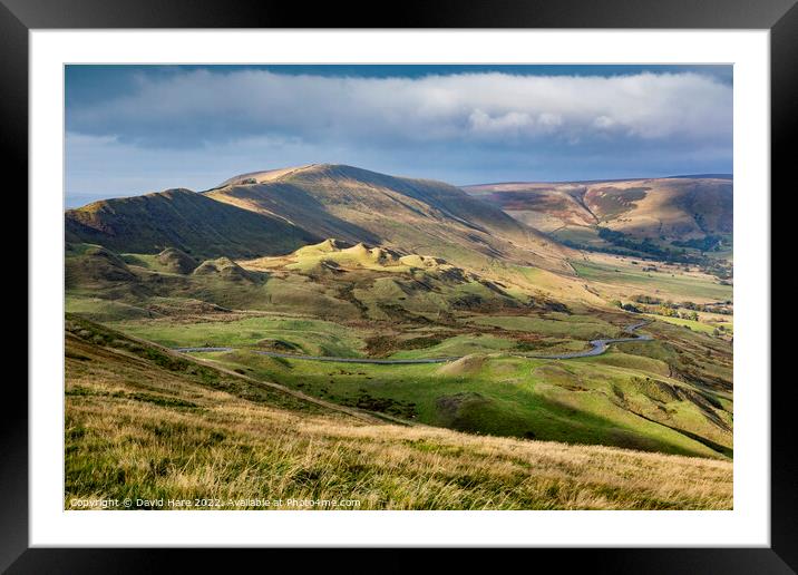 Peak District Vale Framed Mounted Print by David Hare