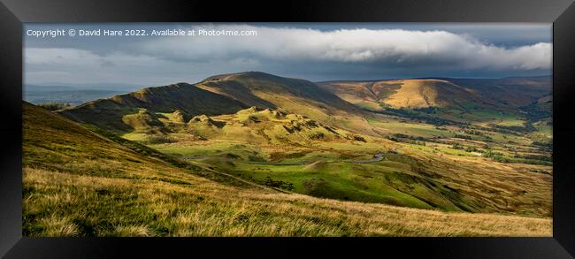 Peak District Panorama Framed Print by David Hare