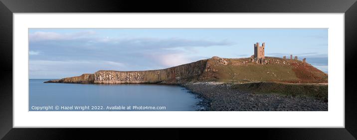Dunstanburgh Castle, Northumberland Framed Mounted Print by Hazel Wright