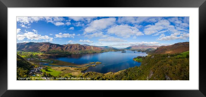 Surprise View over Derwentwater Framed Mounted Print by Phil Page