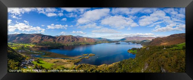 Surprise View over Derwentwater Framed Print by Phil Page