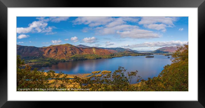 Surprise View Derwentwater Framed Mounted Print by Phil Page