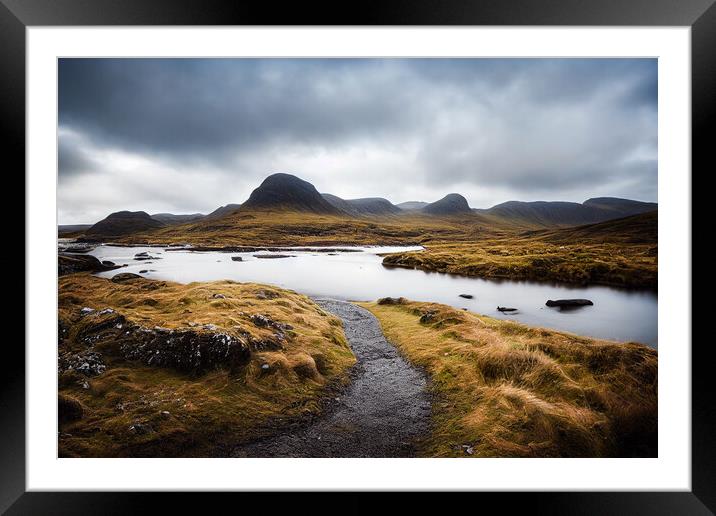 Storm at The Scottish Highlands Framed Mounted Print by Adam Kelly