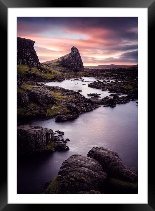 Rocks of the Loch, Scottish Highlands Framed Mounted Print by Adam Kelly