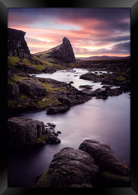 Rocks of the Loch, Scottish Highlands Framed Print by Adam Kelly