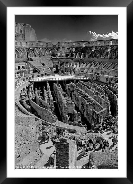 The Colosseum. Framed Mounted Print by Darren Burroughs