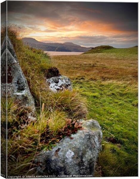 Isle of Skye View Canvas Print by Jolanta Kostecka