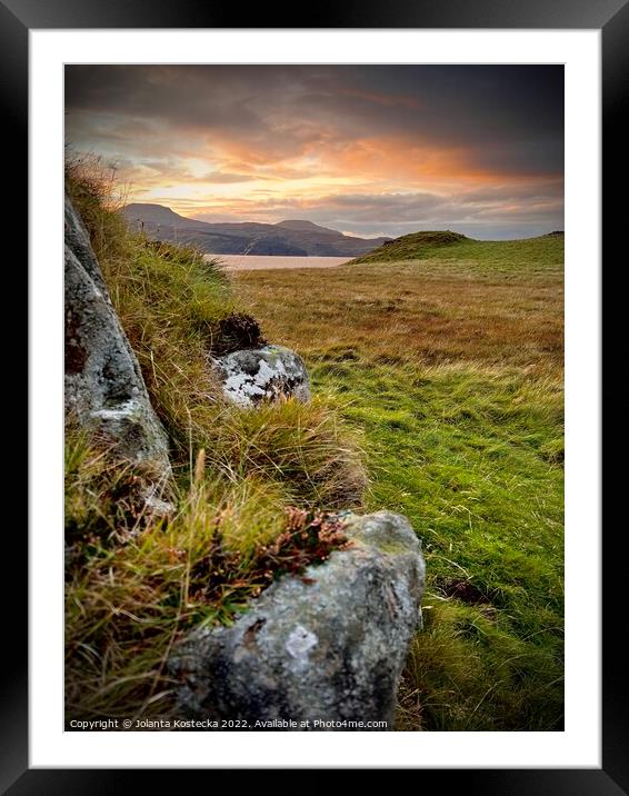 Isle of Skye View Framed Mounted Print by Jolanta Kostecka