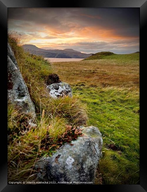 Isle of Skye View Framed Print by Jolanta Kostecka