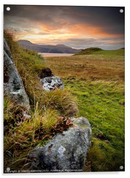 Isle of Skye View Acrylic by Jolanta Kostecka