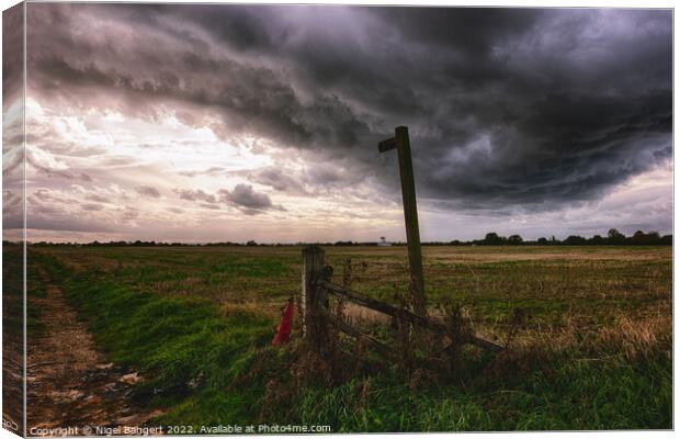 Supercell Path Canvas Print by Nigel Bangert