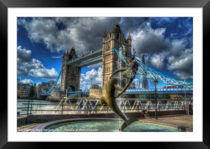 Tower Bridge Framed Mounted Print by Nigel Bangert