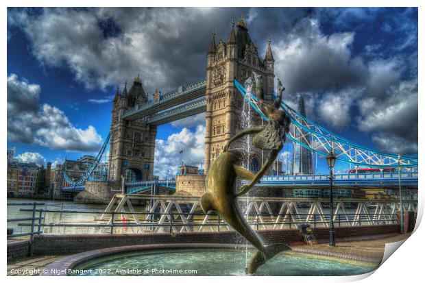 Tower Bridge Print by Nigel Bangert