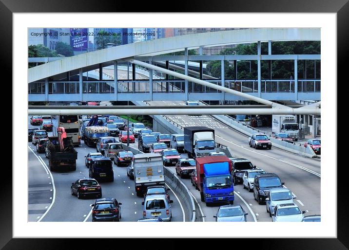 Traffic jam in Hong Kong Framed Mounted Print by Stan Lihai