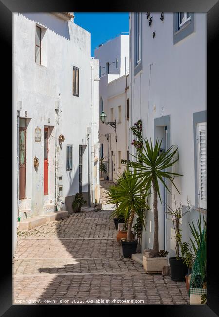 Old Street, Albufeira, Framed Print by Kevin Hellon