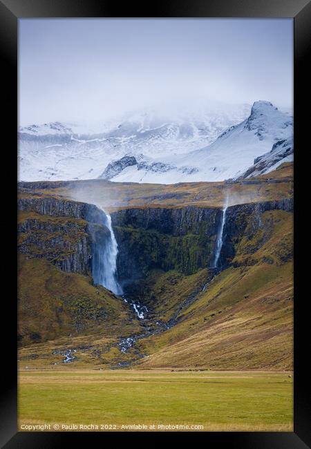 Grundarfoss waterfall, Iceland Framed Print by Paulo Rocha
