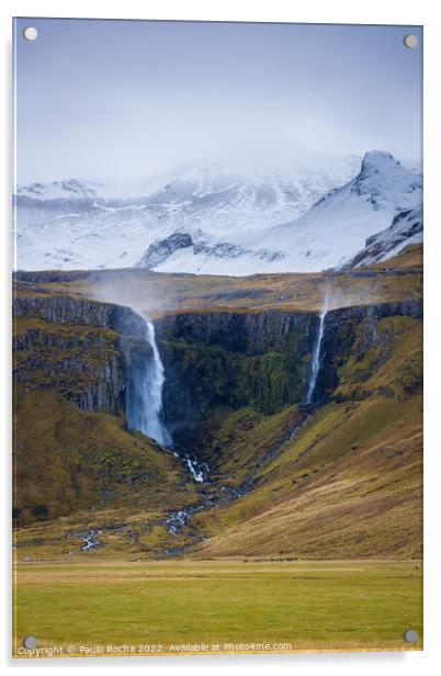 Grundarfoss waterfall, Iceland Acrylic by Paulo Rocha