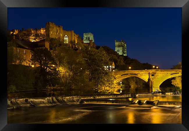 Durham at night Framed Print by Kevin Tate