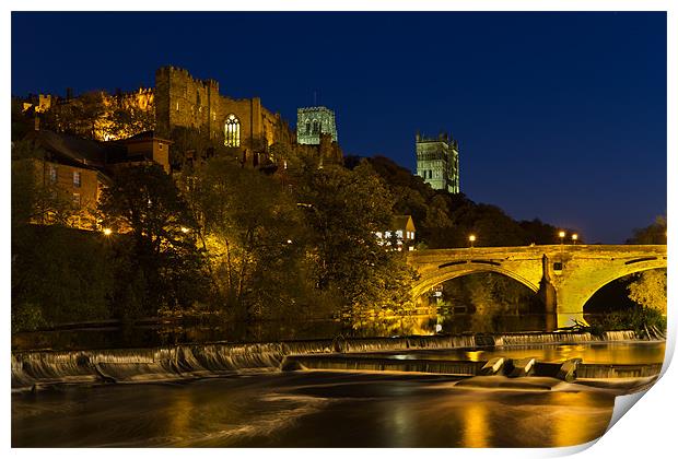 Durham at night Print by Kevin Tate