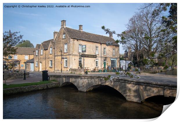 Bourton-on-the-Water in the Cotswolds Print by Christopher Keeley