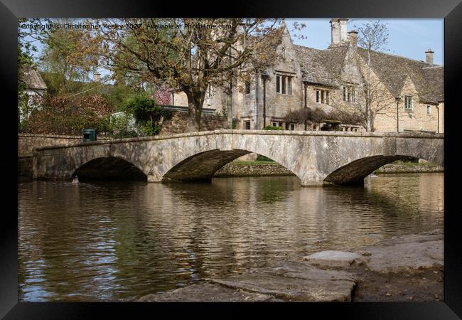 Bourton-on-the-Water in the Cotswolds Framed Print by Christopher Keeley