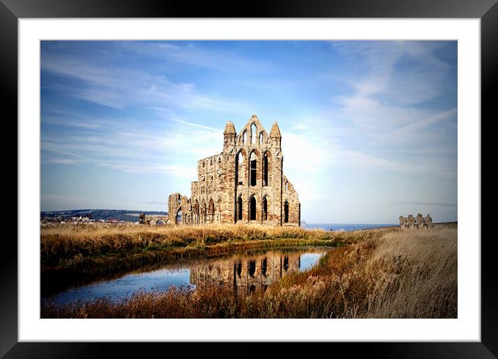 Whitby Abbey Framed Mounted Print by Catherine Joll
