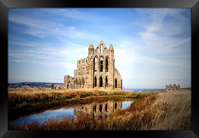 Whitby Abbey Framed Print by Catherine Joll