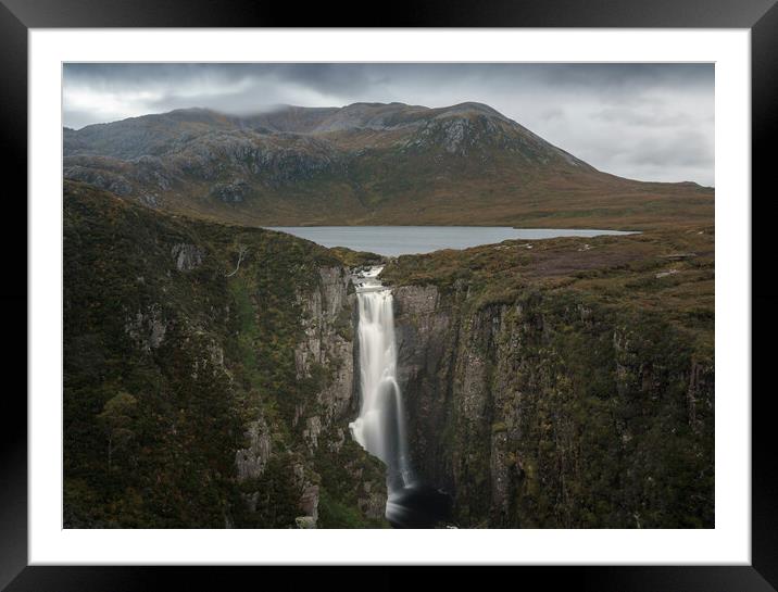 Loch na Gainmhich and Wailing Widow Falls Framed Mounted Print by Anthony McGeever