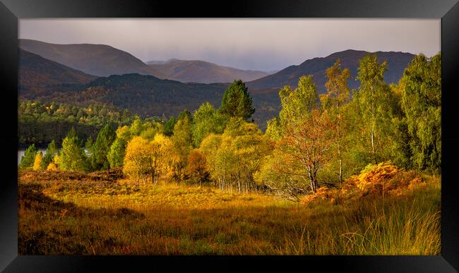 Glen Affric Autumn Panorama Framed Print by John Frid