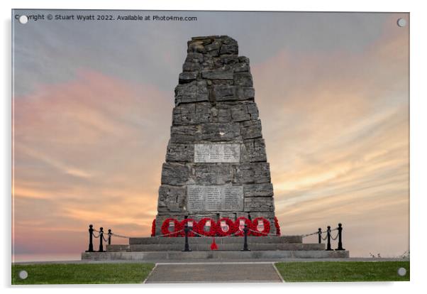 Swanage War Memorial Acrylic by Stuart Wyatt