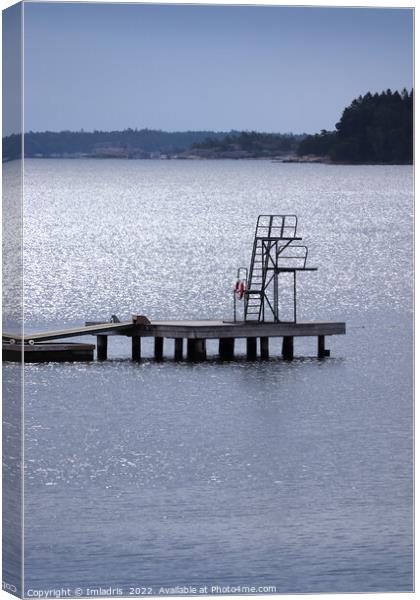 Take a Dive in Trosa, Sweden Canvas Print by Imladris 