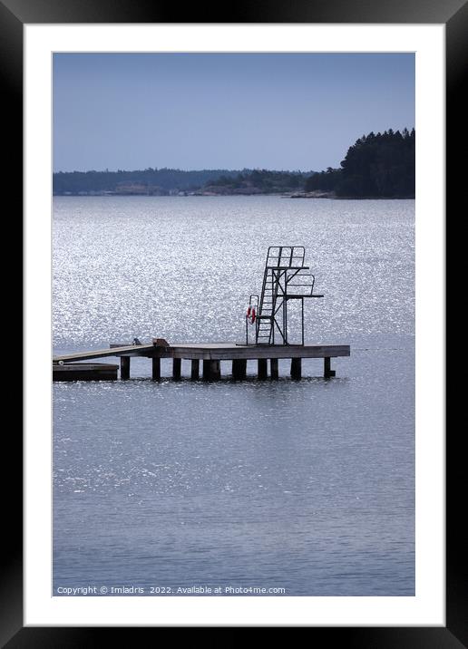 Take a Dive in Trosa, Sweden Framed Mounted Print by Imladris 