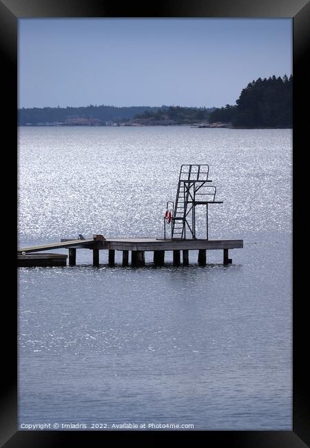 Take a Dive in Trosa, Sweden Framed Print by Imladris 